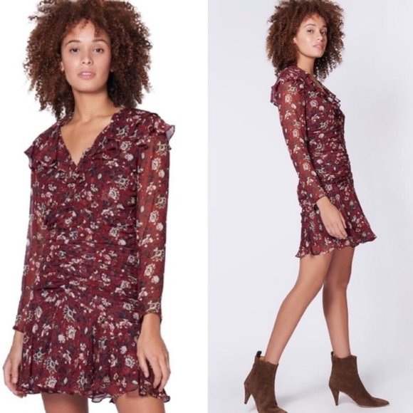 Veronica Beard Dresses & Skirts - Veronica Beard Magg 100% Silk sheer Sleeves Dress